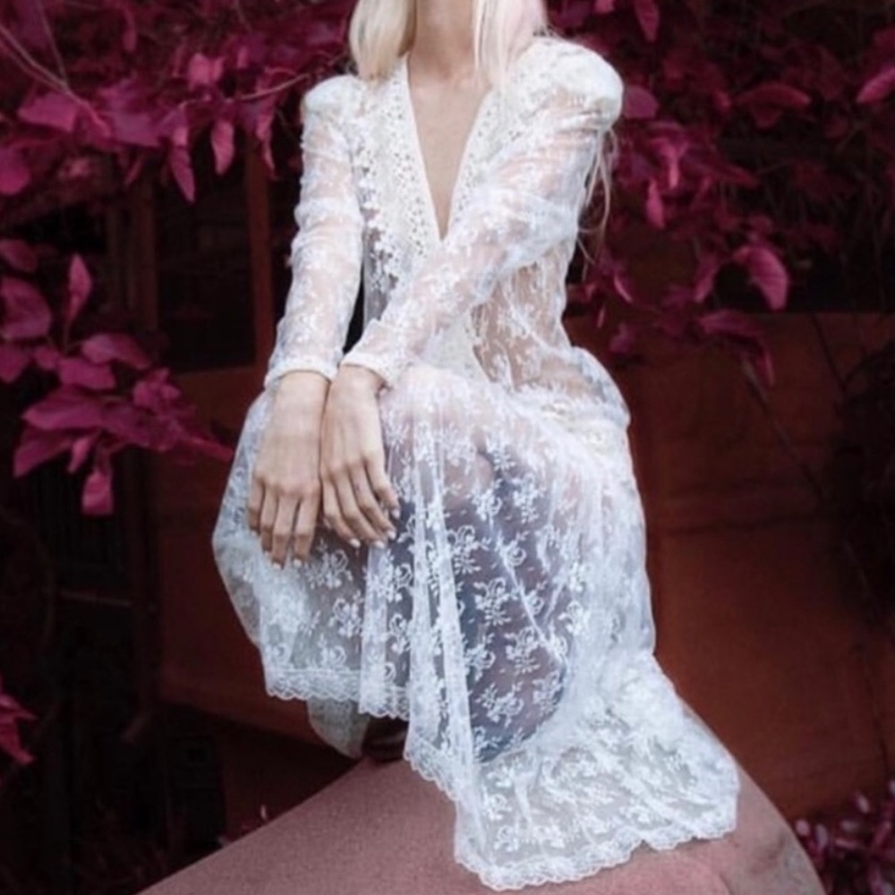 Scott McClintock Sheer Bohemian Dress
